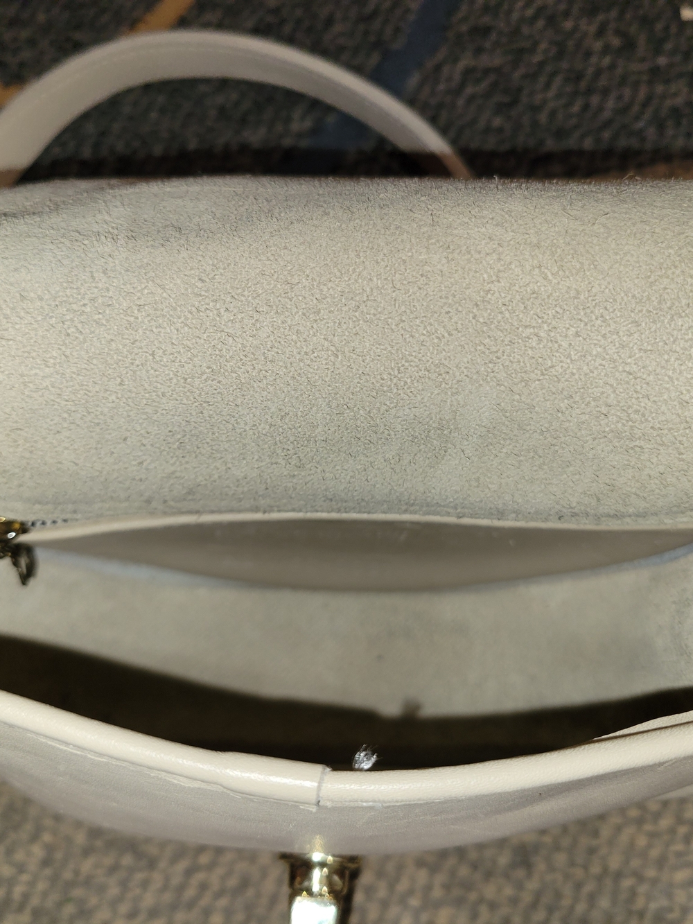 Vintage Coach Watson 9981 Bone Leather Turnlock Saddle Bag VERY NICE! - Picture 15 of 15